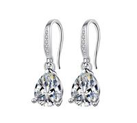 Lighting Earrings Pear Shaped Earrings Water Drop Earrings Fashionable Moissanite Ring Earrings for Men (Gold, One Size)