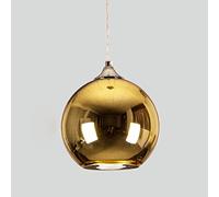 Lighting Fixture American Creative Plating Transparent Reflective Chrome Lantern Glass Mirror Hanging Pendant LED Globe Suspension Light Chandelier Kitchen Restaurant Ceiling E27