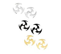 Lighting, I Love You Rock, Fire Flame Whirlwind Gothic Punk Stainless Steel Stud Earrings for Women Men, Stainless Steel, No Gemstone