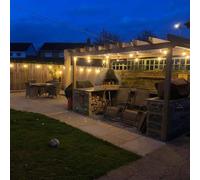 Lighting Legends 10M / 33Ft Elite Festoon String Lights Heavy Duty Led Plug-In Outdoor Warm White