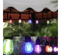 Lighting Legends 15M Multi-Colour Led Heavy Duty Elite Festoon String Lights Outdoor Garden Lights