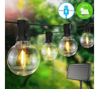 Lighting Legends 7.6M Led Solar / Usb Dual Power Festoon Globe String Lights