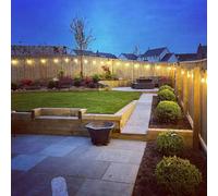 Lighting Legends 7M / 23Ft Elite Festoon String Lights Heavy Duty Led Outdoor Warm White Garden Lights