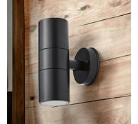 Lighting Legends Eclipse Duo Black Outdoor Wall Mounted Up & Down Led Light