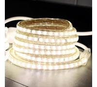 Lighting Legends LED "Pro-Luminate" Warm White Outdoor Waterproof Mains Powered Strip Decking Light - 5M/16.5FT - Warm White (3000-3500K)
