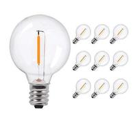Lighting Legends Super Festoon 10 Pack Warm White Led Shatterproof G40 Bulbs