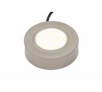 Lighting Locations LED Under Cabinet Kitchen Lights, 240V Mains Powered, No Driver Required, Flush or Surface Mount, Brushed Stainless Effect, 3000K Warm White, 4W, IP40, 1.5m Cable