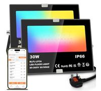 Lighting master LED Flood Lights Outdoor 30W Smart RGB with APP Control