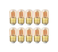 Lighting, Pack of 2/10/20, LED Dimmable Light Bulb AC220V 1W T28 E27 2200K Warm White Light Bulbs d Tint Mini Tubular Lamps