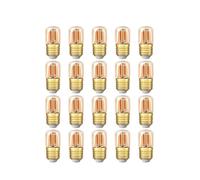Lighting, Pack of 2/10/20, LED Dimmable Light Bulb AC220V 1W T28 E27 2200K Warm White Light Bulbs d Tint Mini Tubular Lamps