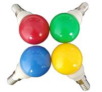 Lighting, Pack of 50, LED Colour Bulb Light AC220V E14/E27 0.5 Red Yellow Blue Green Decorative Light Bulb