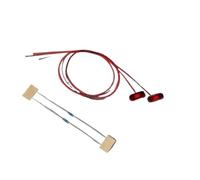 Lighting Rc Car Spot For Tamiya For Scania 770s 56368 For Volvo For Actros For Man 1/14 2pcs 3v Position Light The Width Warning Lamp Rc Truck Tipper(Red)