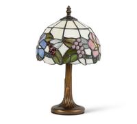 Lighting Supermarket Lily Small Tiffany Style Stained Glass Traditional Table Lamp