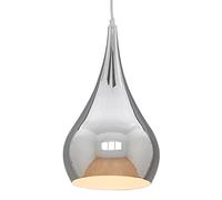 Lighting Supermarket Modern Designer Teardrop Ceiling Pendant Light - Chrome - Medium