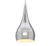 Lighting Supermarket Modern Designer Teardrop Ceiling Pendant Light - Chrome - Small