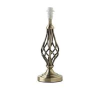 Lighting Supermarket Queenswood Classic Barley Twist Table Lamp Base Only - Antique Brass