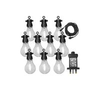 Lighting Tahiti 24V 10 Pack Festoon Lights with Warm White Bulbs Netagon Black One Size