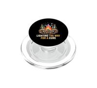 Lighting The Way For A Cure Cancer Awareness Supporter PopSockets PopGrip for MagSafe