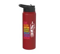 Lighting Theatre Tech Backstage Crew Funny Stagehand Stainless Steel Insulated Water Bottle
