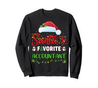 Lighting Xmas Santa's Favorite Accountant Christmas Sweatshirt