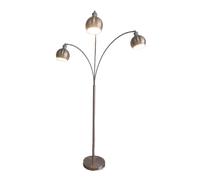 Lighting123 Reuben Floor Lamp E27 Bulb Cap for Living Room Bedroom Office Lighting123 Silver One Size