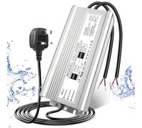 LightingWill 24V 14.5A 350W Power Supply IP67, Outdoor Waterproof LED Driver With Plug, AC 240V to DC 24 Volt Transformer for LED Lighting, CCTV, Computer Project