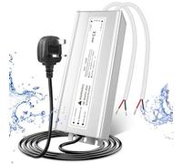 LightingWill 24V 5A 120W Power Supply IP67, Outdoor Waterproof LED Driver With Plug, AC 240V to DC 24 Volt Transformer for LED Lighting, CCTV, Computer Project