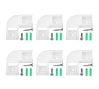 LightingWill 90° Corner Connector 6 Pcs for U Shape LED Aluminum Profile, LED Channel 90 Degree Corner Bracket with Screws Included