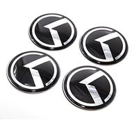 LIGHTKOREA 60mm 4Pcs 3D K Logo Wheel Center Caps Hub Decal Emblem Sticker Badge for Kia Stinger NIRO Rio Sorento Sportage Optima Soul Cerato Forte Carnival Sedona Cadenza K900 Picanto Rondo