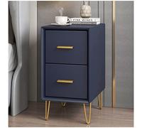 LightLuxuryGreySimplicityBedsideTableWood,NordicLeatherNightstandWith2DrawersForBedroom,SmallAndUltra-narrowBedsideCabinetWhite,ForLivingRoomBedroo(Size:20 * 40 * 49cm,Co needed