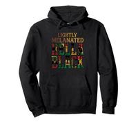 Lightly Melanated Hella Black History African American Roots Pullover Hoodie