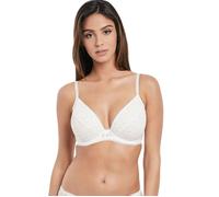 Lightly Padded Plunge Bra Freya Soiree Lace Underwired 5013 White