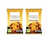 Lightly Salted Tortilla Chips, Gluten Free, 200g, 2 Pack Perfectly seasoned tortilla chips with a delicate salt coating that enhances the natural corn taste without overpowering it