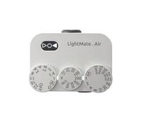 LightMate AirPro Light Meter, 20 Hours Endurance, High Precision Photography Light Meter, 3 Dials Retro Exposure Indicator, Compatible with Leica and Others Film Cameras, Silver Metal