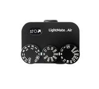 LightMate AirPro Light Meter Photography, 35° Wide-Angle Reflective Digital Exposure Meter, Rechargeable 20H Battery Life, 3 Dials Retro Exposure Indicator, for Leica & Other Film Cameras, Black Metal