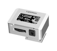 LightMate Lite 2R Light Meter, 30°FOV High Precision Ambient Light Digital Exposure Meter, 0.96in Large OLED Screen, Ultra-Compact 1.24oz, Rechargeable 20H Battery Life, for Film Leica Cameras, Sliver