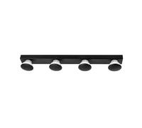 LightMe Aqua Hollywood 4-bulb mirror light, black