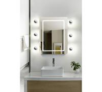 LightMe Aqua LED Wall Light GU10 4.9W Monochrome Chrome LM85640