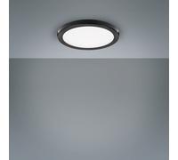 LightMe Aqua Plano IP44 black recessed LED light