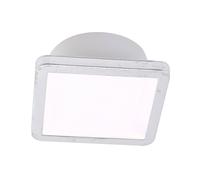 LightMe Aqua Uno ceiling light, 11x11cm, silver leaf, IP44