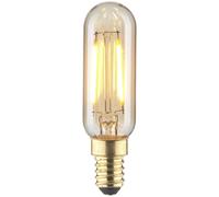 LightMe LED Monochrome E14 Tube 2.5W Amber Nostalgic Glass