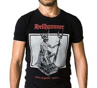 Lightn Hellhammer Apocalyptic Raids 1984 Album Cover Black T-Shirt-XXL