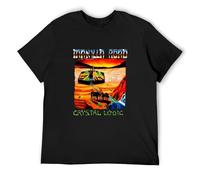 Lightn Manilla Road Band Crystal Logic 1983 Album Cover Men's T Shirt Black XL