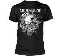Lightn Meshuggah T Shirt Spine Head Mens Rock Metal Black Tee Unisex-M