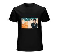 Lightn Noel Gallaghers High Flying Birds Vinyl Cover Unisex T-Shirt Cotton Men Summer Fashion Black Tee 3XL
