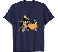 Lightn Tin-Tin and Transportation T-Shirt-L Black