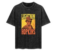 Lightnin Hopkins Lighting Men's T-Shirt Graphic Unisex Black Top Shirt XL