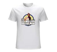 Lightnin Six Million Dollar Man Tv Show T Shirt WhiteXL White XL