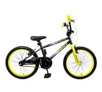 Lightning 20" Boys Kids Alloy Bike Black Yellow Alloy Frame Age 7 Years +