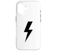 Lightning Bolt Black For Men Idea Gift Thunder Strike Case for iPhone 16